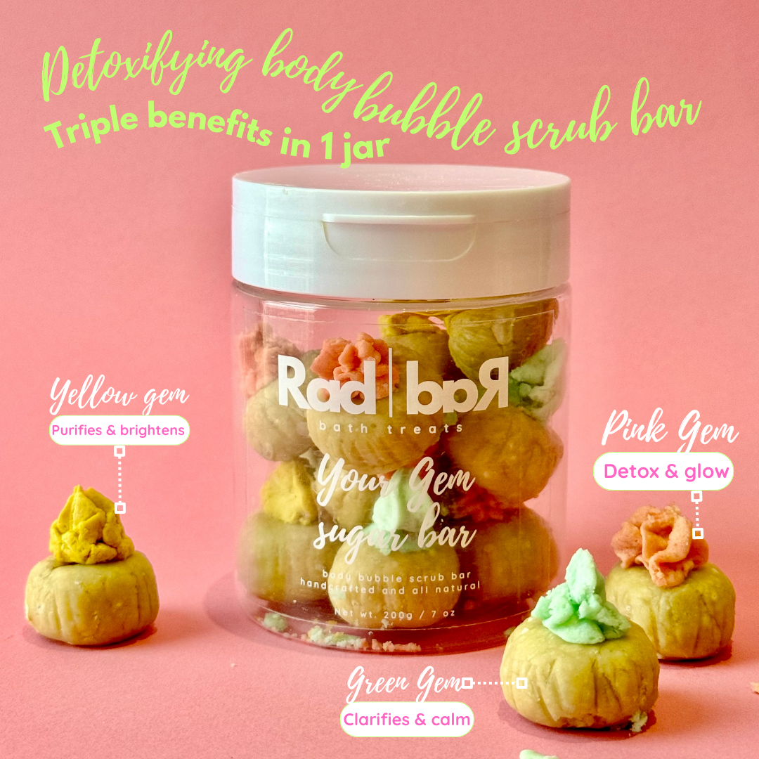 Your gem sugar bar -body bubble scrub bar