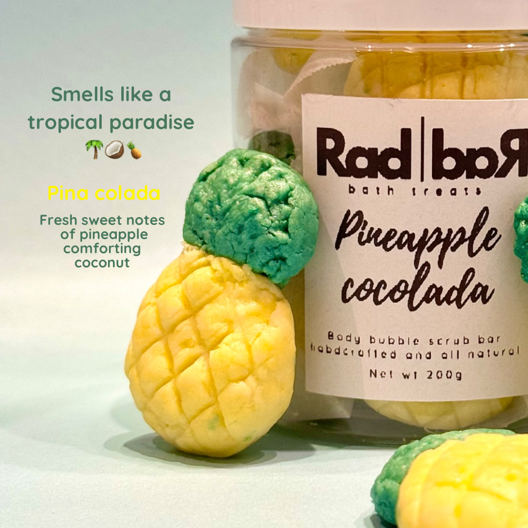 Pineapple Cocolada Body Bubble Scrub Bar