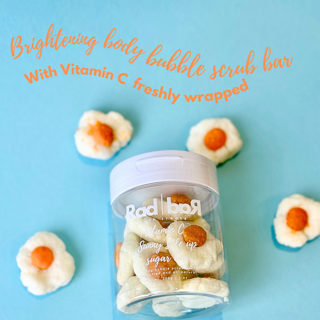 Vitamin C Sunny side up sugar bar - body bubble scrub