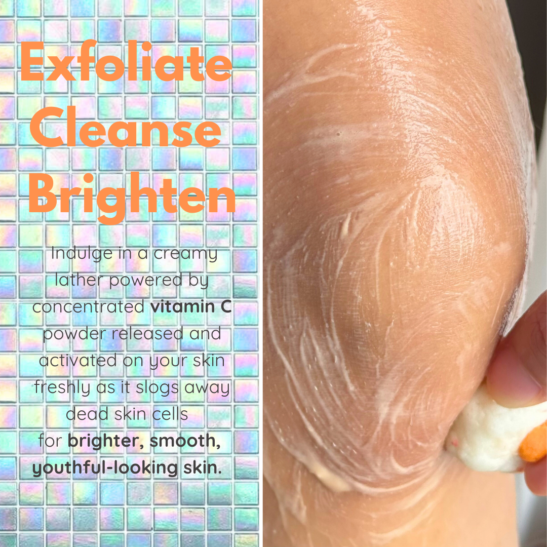 Vitamin C Sunny side up sugar bar - body bubble scrub