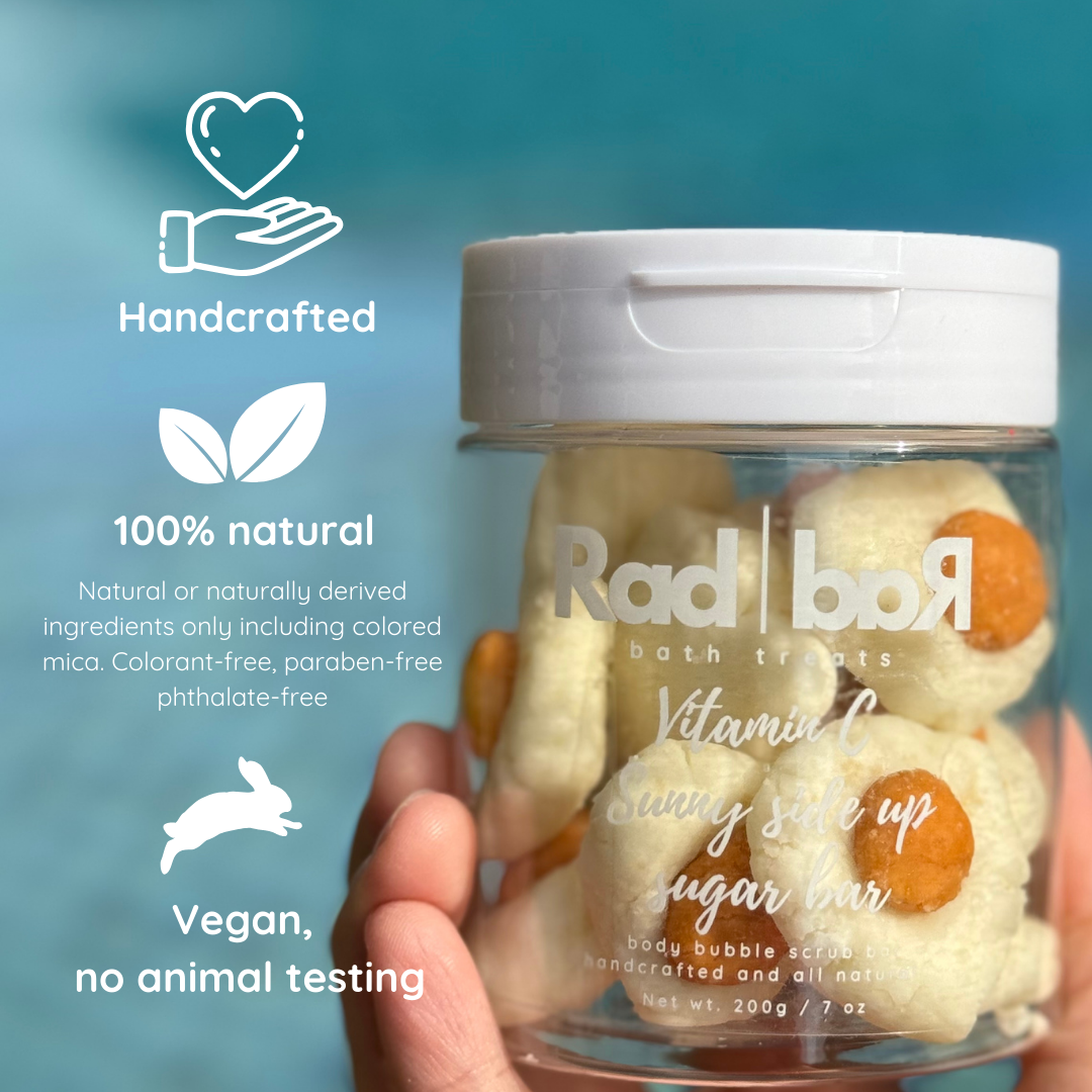 Vitamin C Sunny side up sugar bar - body bubble scrub