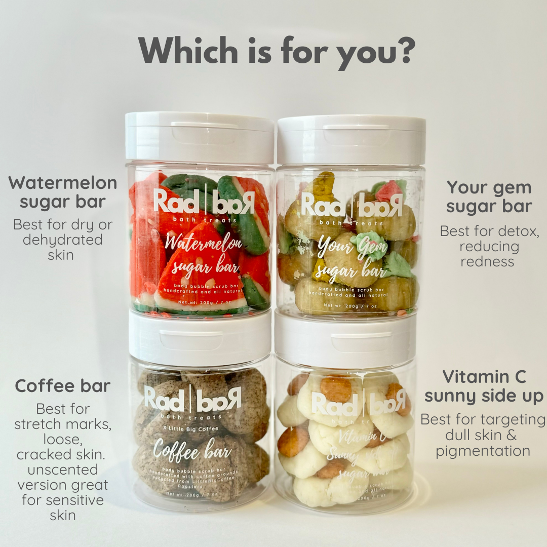 Coffee bar - body bubble scrub bar