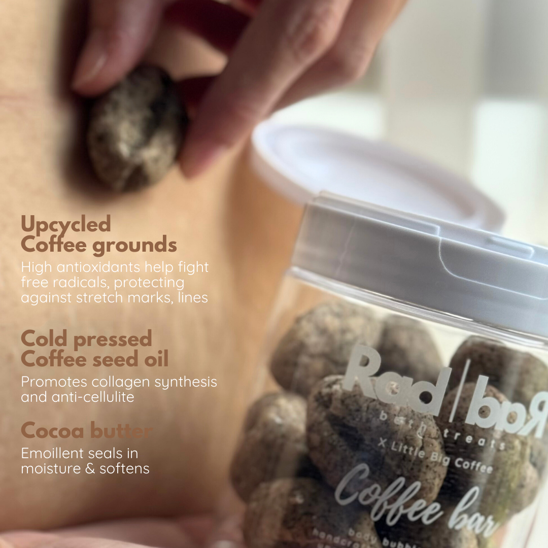 Coffee bar - body bubble scrub bar