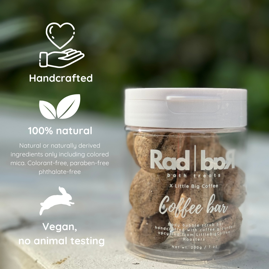 Coffee bar - body bubble scrub bar