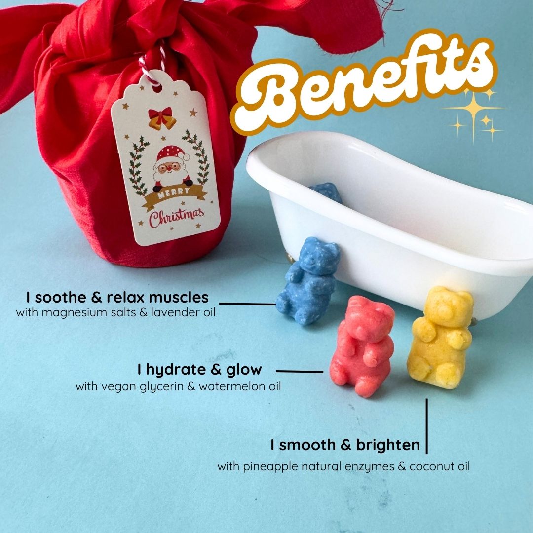Gummy bear body bubble sugar scrub