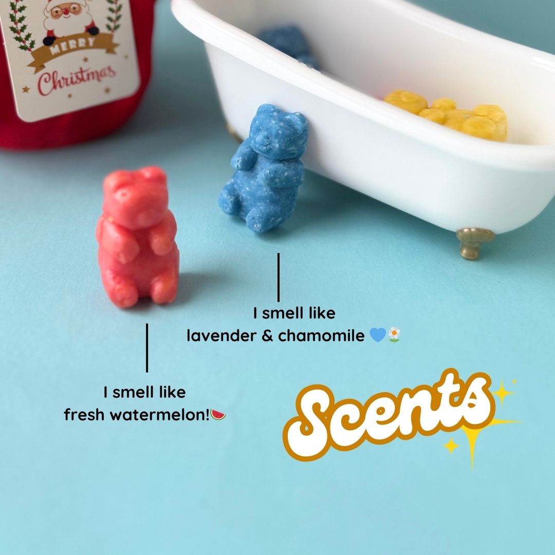 Gummy bear body bubble sugar scrub