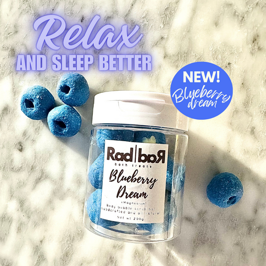 Blueberry dream body bubble scrub - Relax & Sleep Better